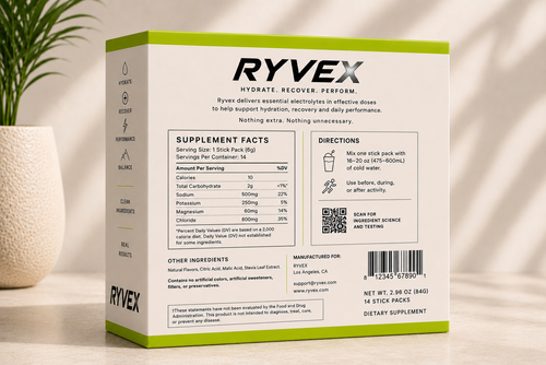 Ryvex Premium Hydration — 15 Stick Pack